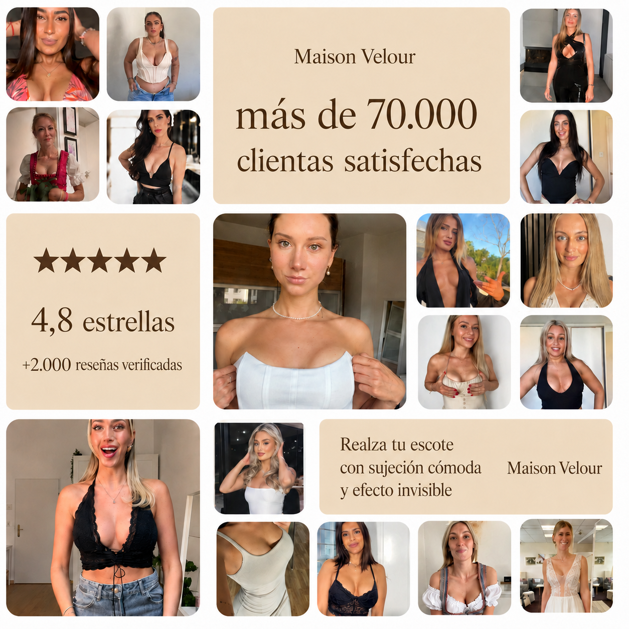 The Invisible — Sujetador Adhesivo Push-Up